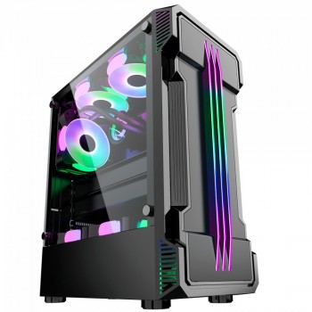 Sistem GAMING Overseer, 9th-Gen Intel® SIX-CORE™ i5-9400 4.10GHz Turbo, 8GB DDR4, 1TB SSD, Radeon RX550 4GB GDDR5